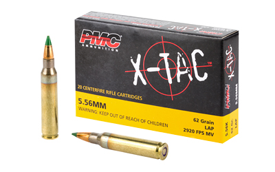 PMC X-Tac 5.56 NATO 62 gr Green Tip 20rd