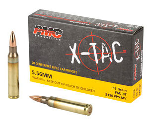PMC X-Tac 5.56 NATO 55gr FMJ-BT – 20rd