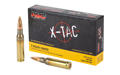 PMC X-TAC 7.62x51mm NATO 147gr FMJ-BT – 20rd Box