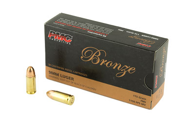PMC9A_1 PMC Bronze 9mm 115gr FMJ 50rd Box