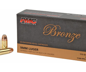 PMC Bronze 9mm Luger 115gr JHP 50 rd Box
