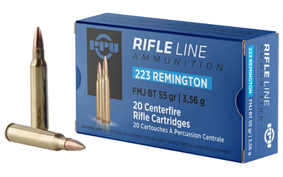 PPU 223 Rem 55 gr FMJ-BT — 20rd Box