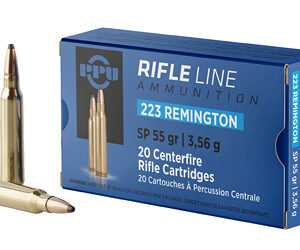 PPU 223 Rem 55 gr SP 20rd – Soft Point Hunting Ammo
