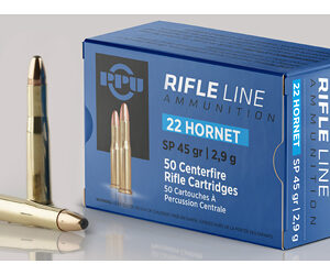 PPU PP22H .22 Hornet 45gr SP 50rd Box