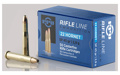 PPUPP22H_1 PPU PP22H .22 Hornet 45gr SP 50rd Box