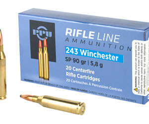 PPU .243 Winchester 90 gr Soft Point — 20 Rounds