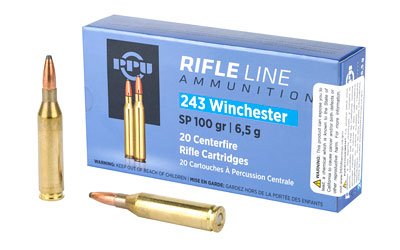 PPU .243 Winchester 100gr Soft Point 20rd Box