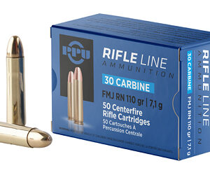 PPU .30 Carbine 110gr FMJ-RN 50rd Box