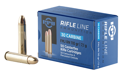 PPU .30 Carbine 110gr FMJ-RN 50rd Box