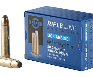PPU .30 Carbine 110 gr SP Rifle Ammo — 50 ct