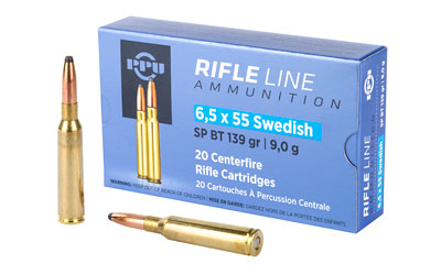 PPU 6.5×55 Swedish 139 gr Soft Point BT 20rd Box