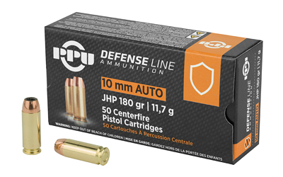 PPUPPD10_1 Prvi Partizan PPD10 10mm Auto 180gr JHP, 50 Rounds
