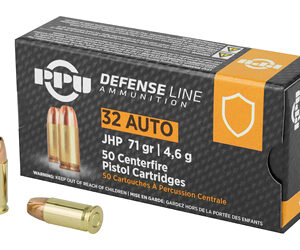 PPU 32 ACP 71gr JHP – 50 Rounds