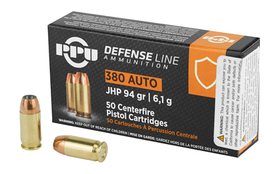 PPUPPD380A_1 PPU 380 ACP 94gr JHP – 50 Rounds