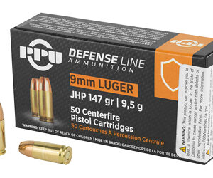 PPU 9mm Luger 147 gr JHP — 50 rd Box