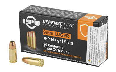 PPUPPD92_1 PPU 9mm Luger 147 gr JHP — 50 rd Box