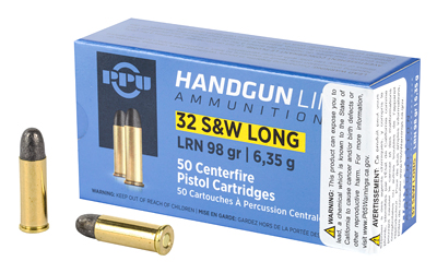 PPU PPH32SW .32 S&W Long 98 gr LRN 50/Box