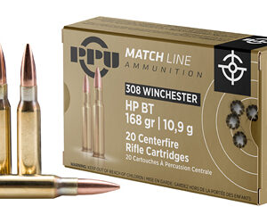 PPU Match .308 Win 168gr HPBT – 20 Rd Box