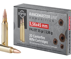 PPU Rangemaster 5.56×45 NATO 55gr FMJBT 20rd
