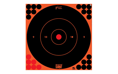 PRO12B-ORNGE-5PK_1 Pro-Shot SplatterShot 12 in Orange Bullseye Target – 5pk