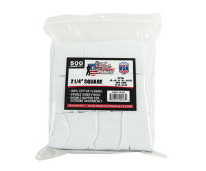 PRO-SHOT 2 1/4″ Square Cleaning Patches .38-.45 Cal 500ct