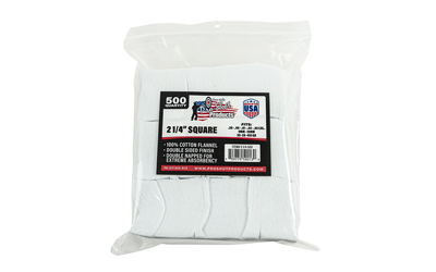 PRO-SHOT 2 1/4″ Square Cleaning Patches .38-.45 Cal 500ct