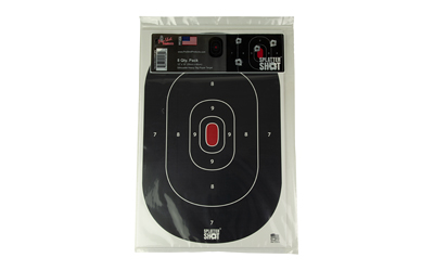 PRO-SHOT Splatter Shot Silhouette Target, Heavy Tag Paper, 8 ct
