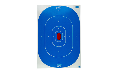 PROSILH-INTP-BLUE-8PK_1 Pro-Shot SplatterShot 12×18 Silhouette Target Hi-Vis Blue 8-Pack
