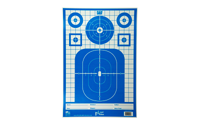 PROTACTPREC-BLUE-8PK_1 Pro-Shot Tactical Precision 12 x 18 Targets – 8 Pack