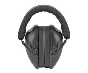 Radians Lowset Youth Earmuff Black, NRR 21, Compact Foldable