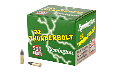 REM21241_1 Remington Thunderbolt .22 LR 40 gr Round Nose – 500 rd