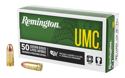 Remington UMC 9mm 124 gr FMJ — 50 rd Box