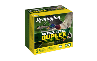 REMR20321_1 Remington Nitro-Steel Duplex 12ga 3in 1-1/4oz #2 & #4, 25/Box