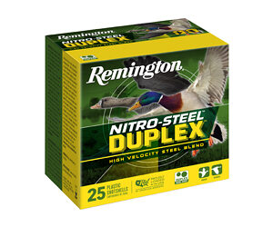 Remington Nitro-Steel Duplex 12ga 3in 1-1/4oz BB & #4, 25ct