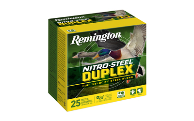 Remington Nitro-Steel Duplex 12ga 3in 1-1/4oz BB & #4, 25ct
