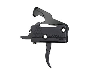 Rise Armament Rave PCC Curved Trigger — 3.5 lb, Black Nitride