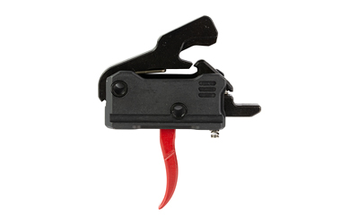 RISET017-RED_1 Rise Armament RAVE 140 Trigger — Red Curved 3.5 lb