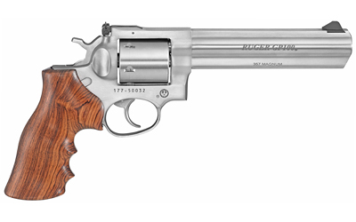 Ruger GP100 TALO 6in Stainless .357 Magnum Hogue Walnut