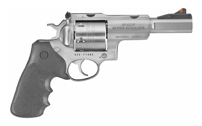 RUGER SUP RDHWK 454CAS 5″ 6RD RBR/WD