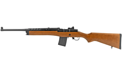 RUG05816_1 Ruger Mini-14 Ranch 5.56 NATO 18.5″ Blued Hardwood