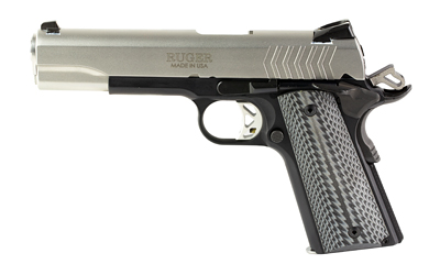 RUG06794_1 Ruger SR1911 Lightweight 9mm 5 inch Stainless/Black G10 2 Mags