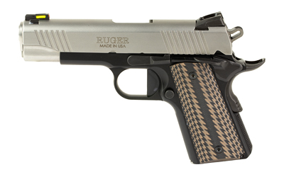 RUG06798_1 Ruger SR1911 CCO 9mm 4.25in Bi-Tone, Aluminum Frame, G10