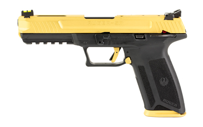 RUG16416_1 Ruger-57 5.7×28 4.94in Shimmer Gold Cerakote