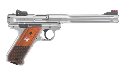 RUG40118_1 Ruger Mark IV Hunter 22 LR 6.88in Satin Stainless