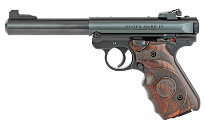 Ruger Mark IV Target 22 LR 5.5 in 10rd Blued Laminate