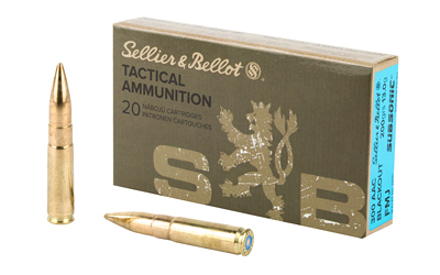 S&B 300 AAC Blackout 200gr FMJ Subsonic 20rd