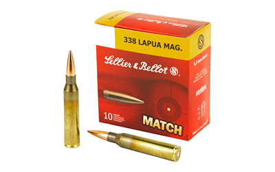 SB338LMA_1 Sellier & Bellot .338 Lapua Mag 250gr HPBT 10rd