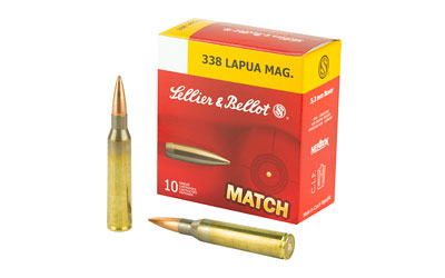 SB338LMB_1 Sellier & Bellot 338 Lapua Mag 300gr HPBT 10rd