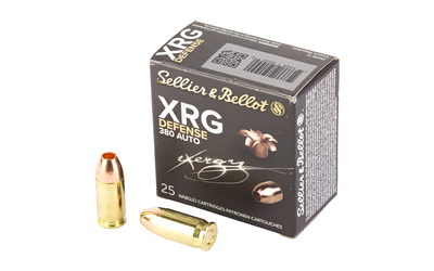 SB380XA_1 Sellier & Bellot XRG 380 ACP 77gr HP — 25 rd Box