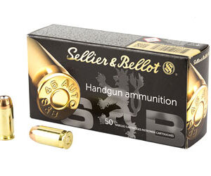 Sellier & Bellot SB45C 45 ACP 230gr JHP 50 Rounds